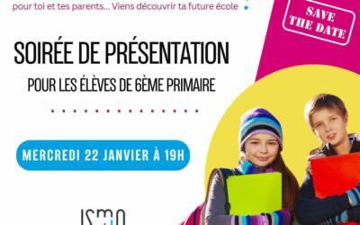 Soirée de présentation pour les futurs élèves de 1ère secondaire 