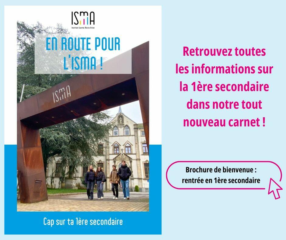 Brochure bienvenue 1ere secondaire