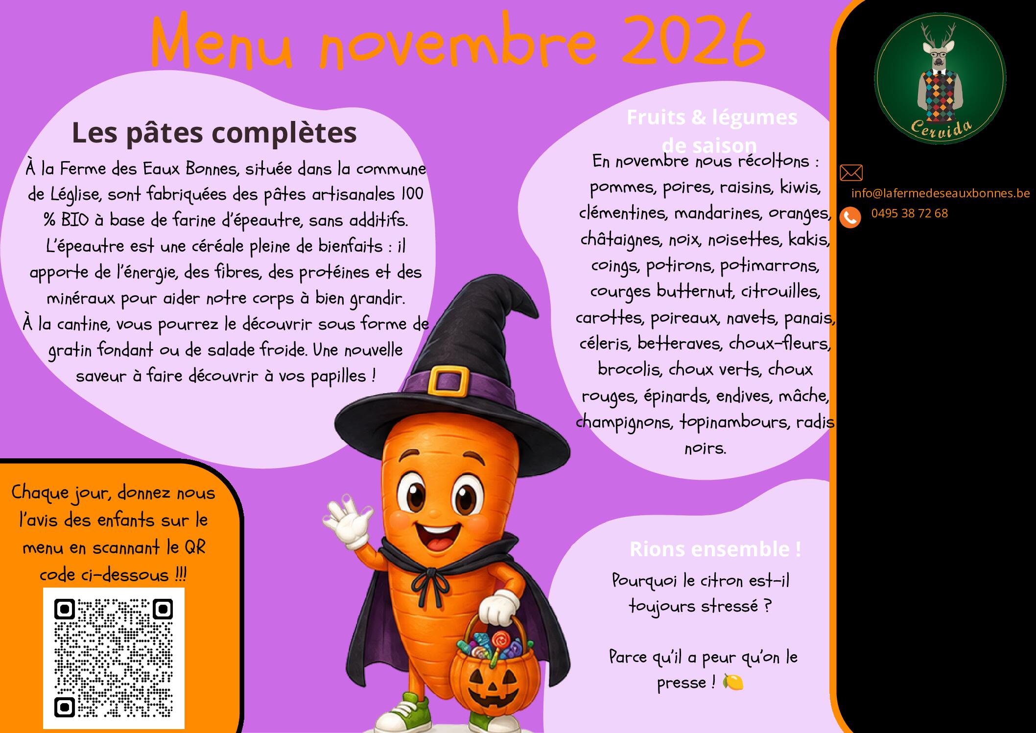 Menu novembre 2026.